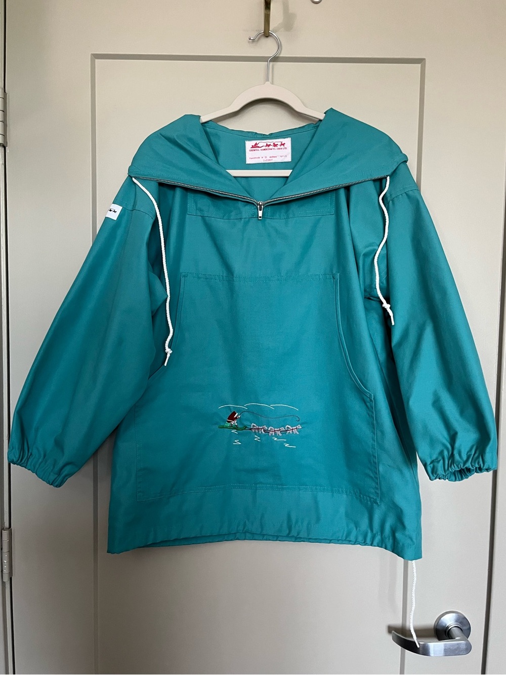 Vintage Handmade Grenfell Wandicrafts Thick Quarter Zip